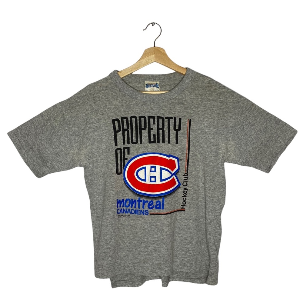 ❌SOLD❌ 1989 Montreal Canadiens NHL Grey 80s  Shirt